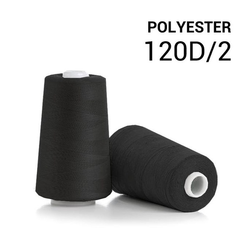 Polyester 120D/2 - Black